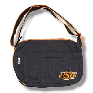 NWOT Alan Stuart Black Oklahoma State University Messenger Bag